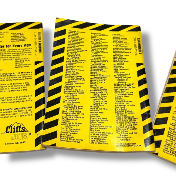 Cliffs Notes Vintage Lot of 3 Literary Classics - Picture 4 of 10